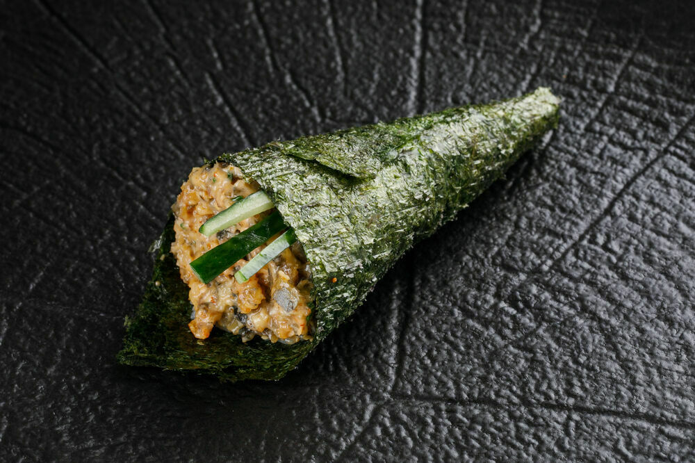 Hand roll with eel