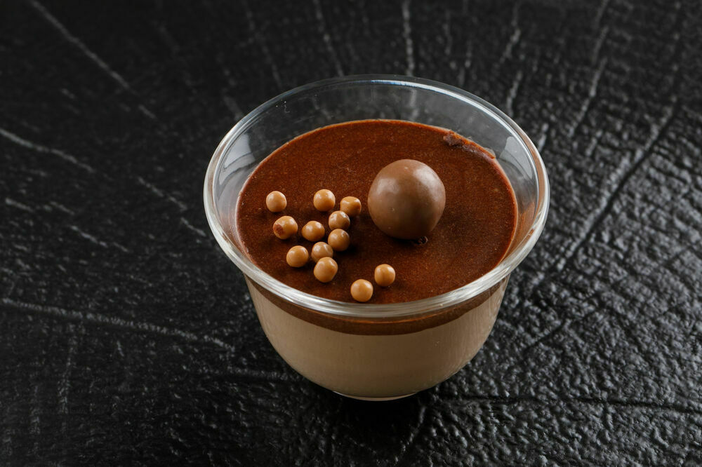 Two chocolate mousse