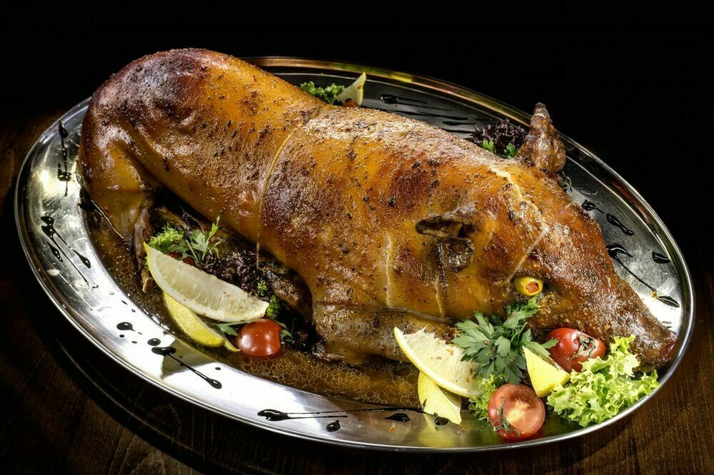 Pig stuffed with rice 4 kg