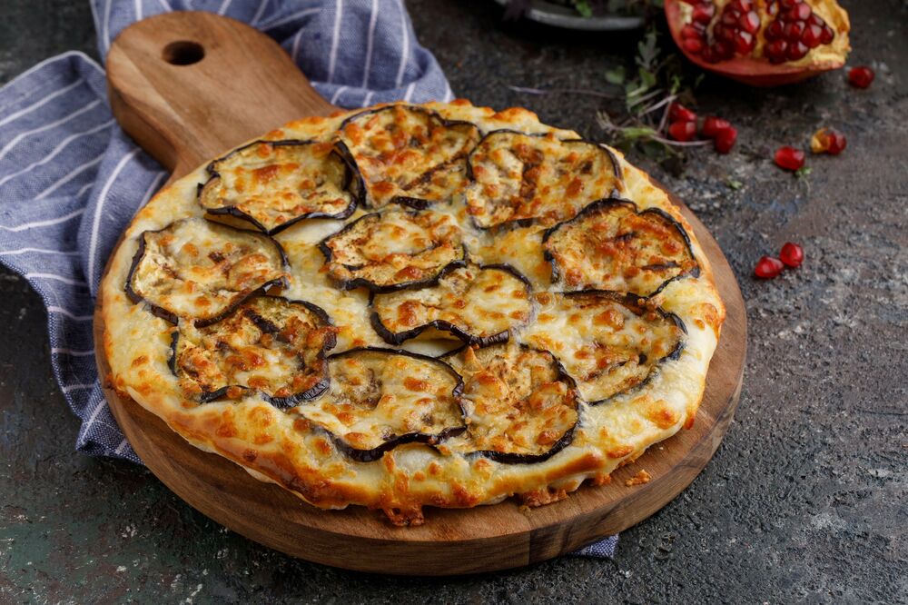 Khachapuri with eggplant