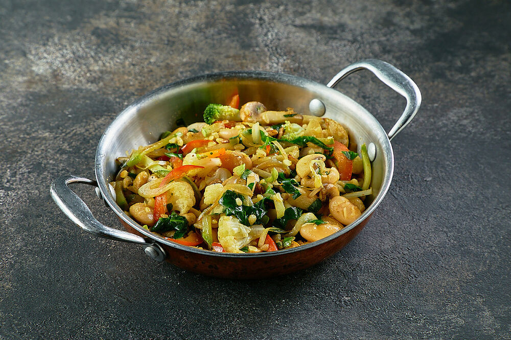  Spicy vegetables with mushrooms