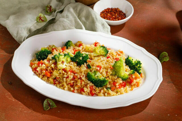 Bulgur with vegetables 