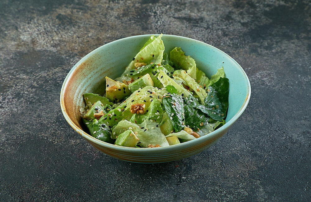 Asian salad with romaine