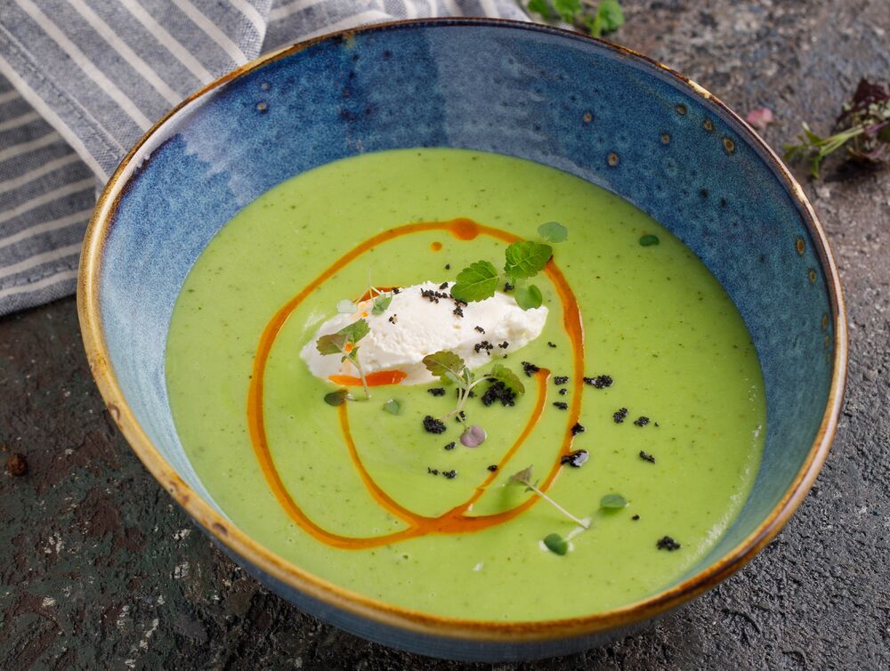 Zucchini puree soup