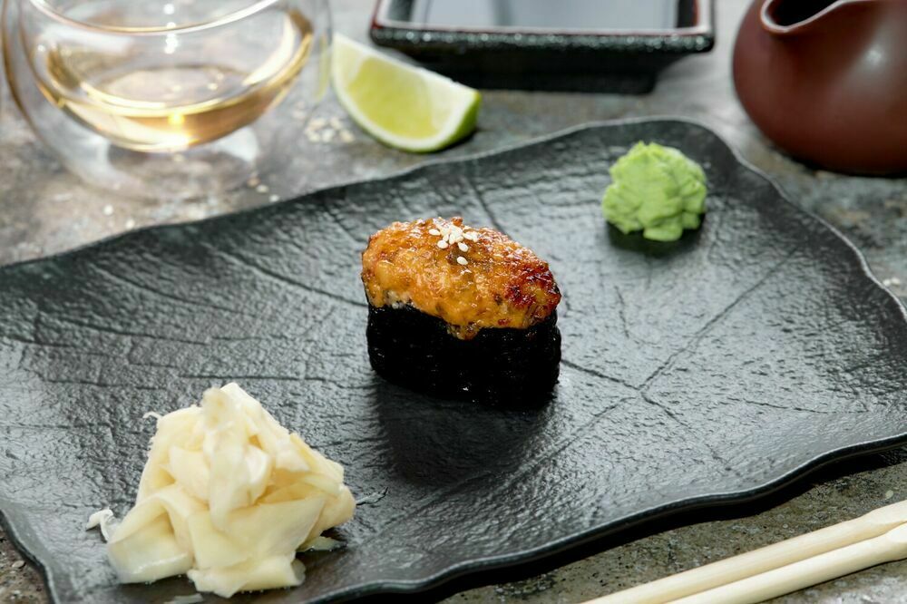 Baked eel sushi