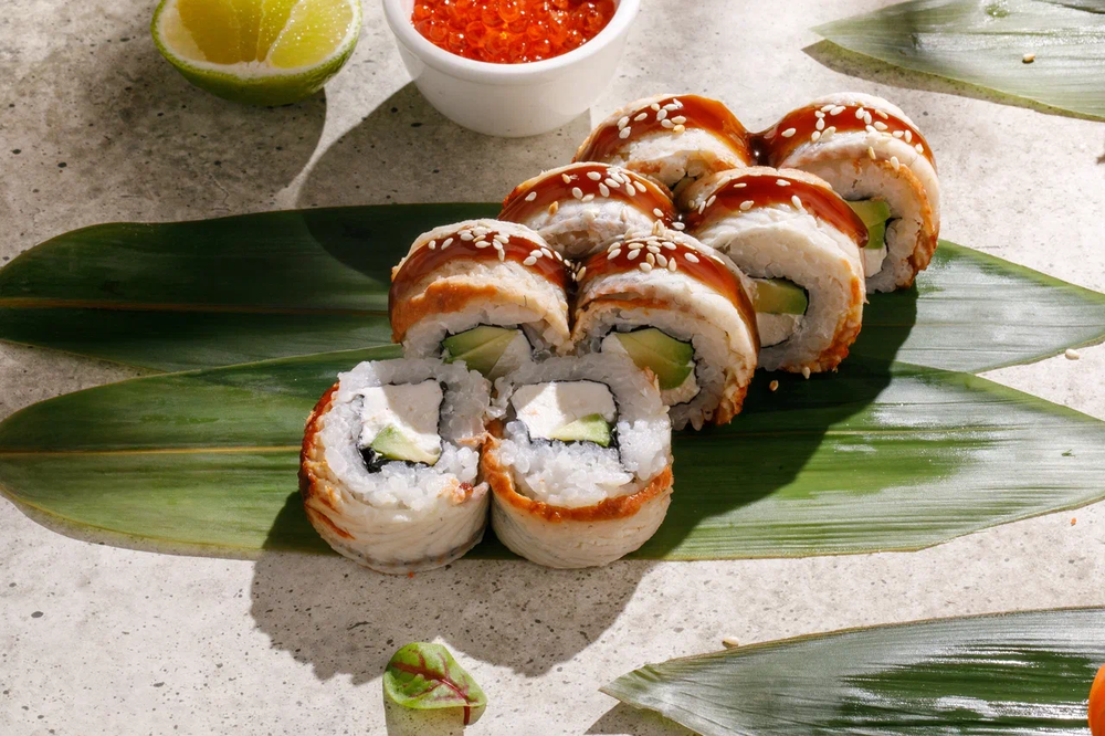 Philadelphia roll with eel