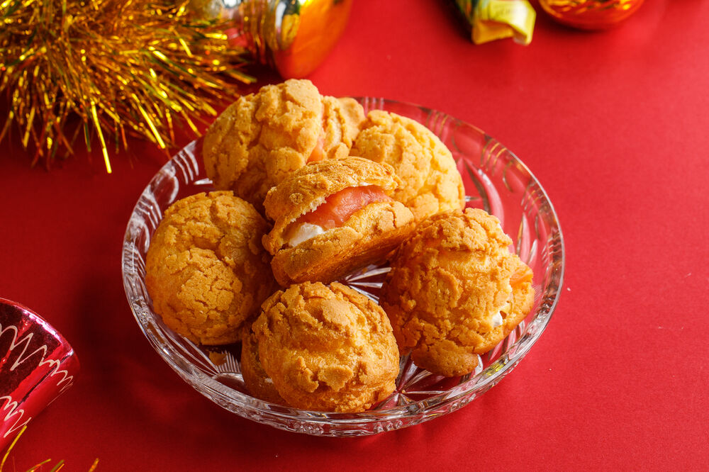 Булочки Шу с лососем 6 шт