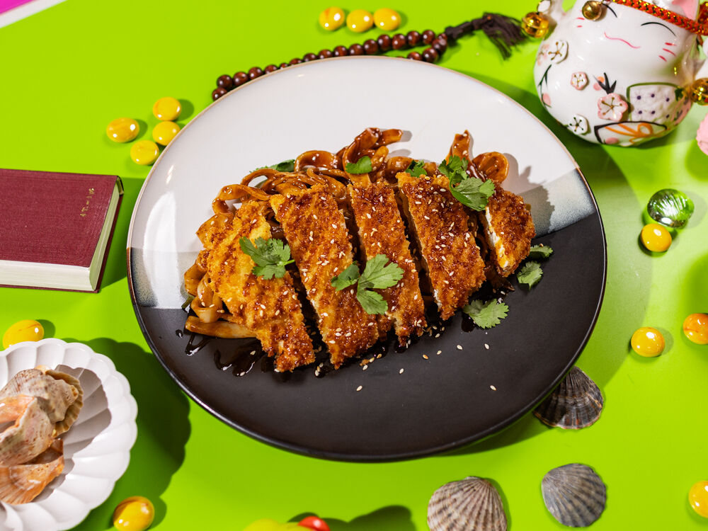 Chicken Tonkatsu Noodles