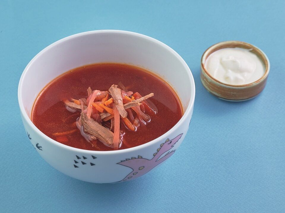 Soup "Borsch" for children