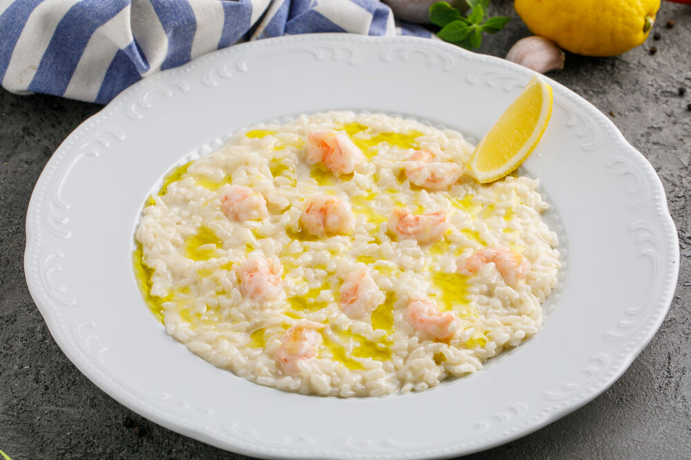 Risotto with langoustines