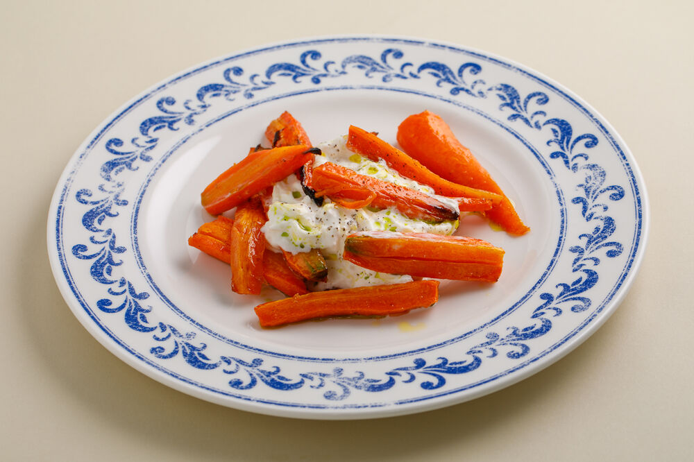 Carrot with stachatella