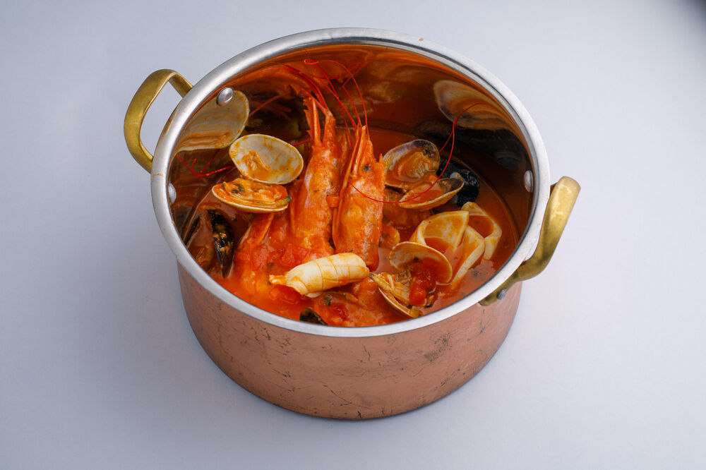 Buzara, Serbian soup with seafood