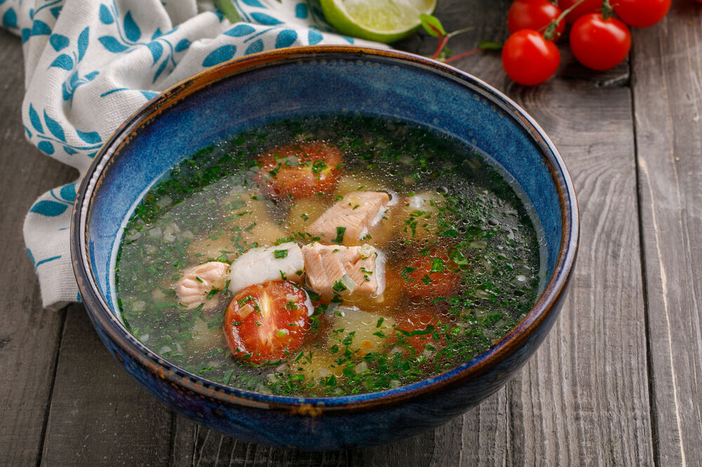 Georgian fish soup