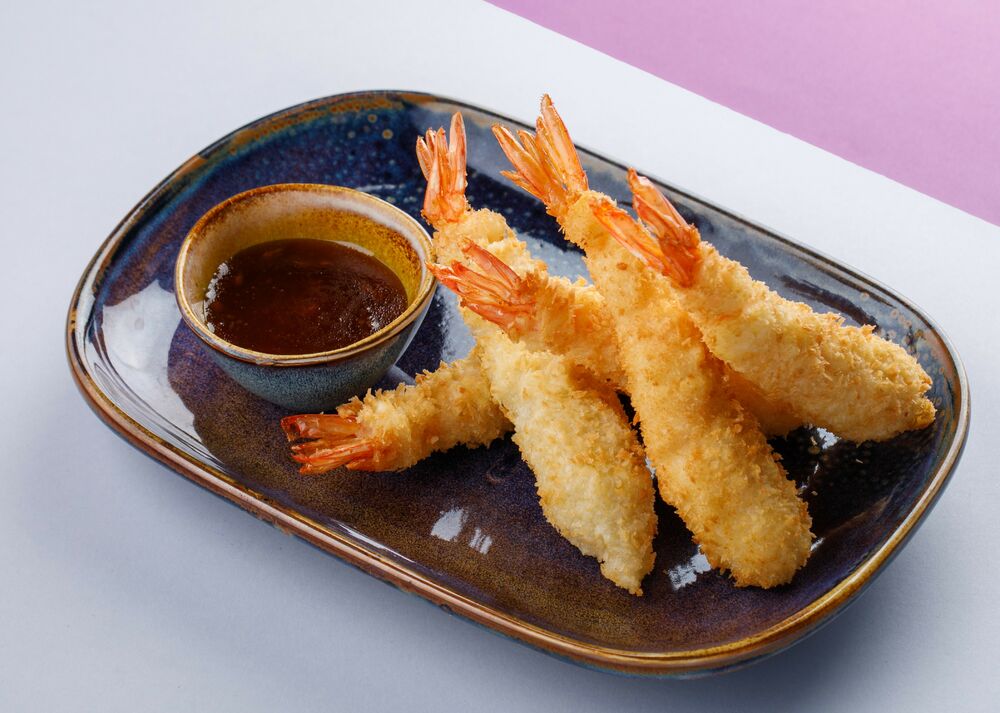 Tiger prawns with a choice of sauce: Toledo/Asian