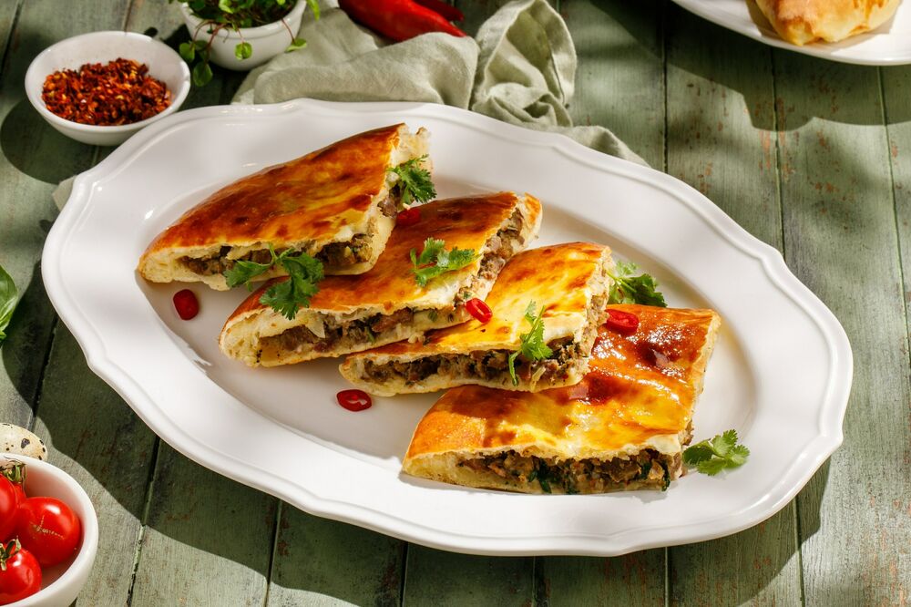 Пирог с картофелем и бараниной