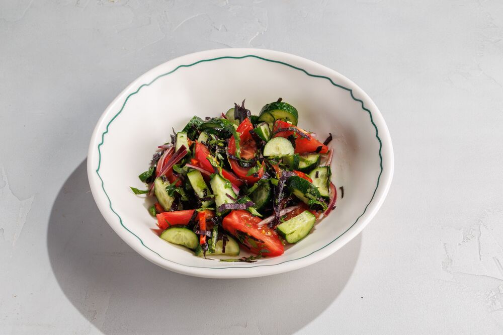 Vegetable salad with spices a la georgia