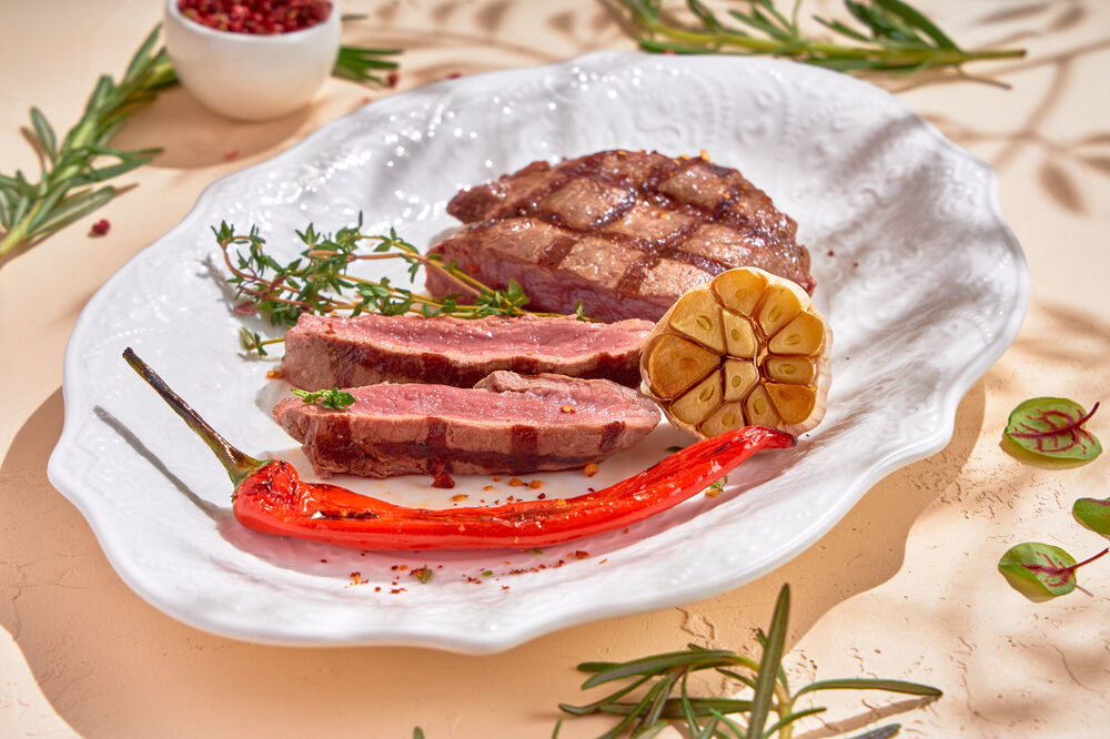 Grilled veal fillet