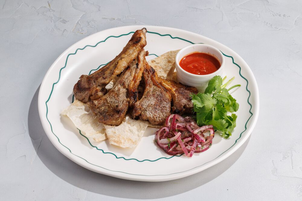 Lamb loin shish-kebab