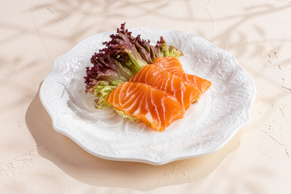 Sashimi with salmon