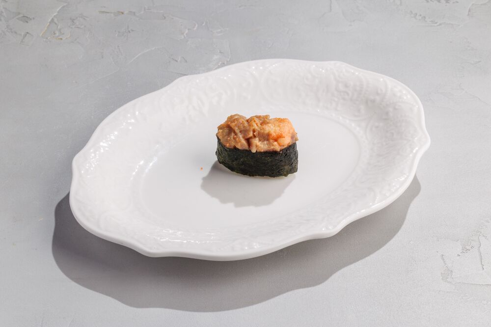 Baked tuna sushi