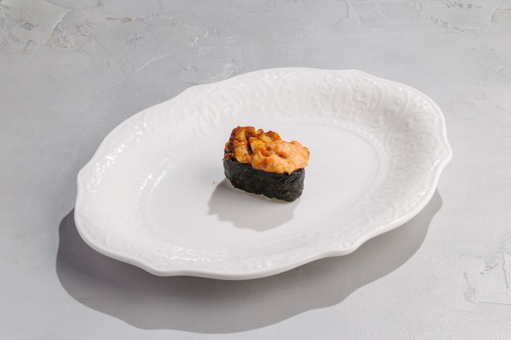 Baked eel sushi