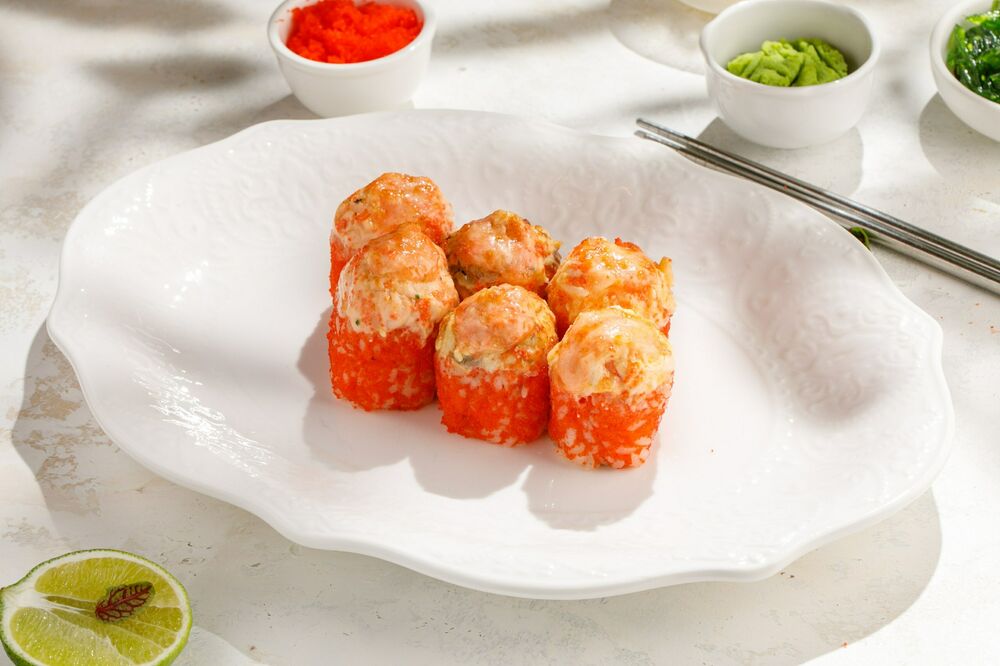 Baked eel roll