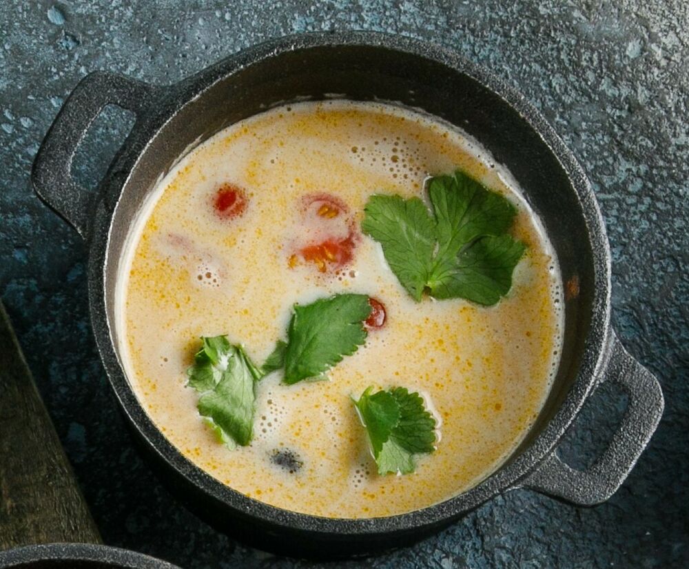 Tom yum with shrimps