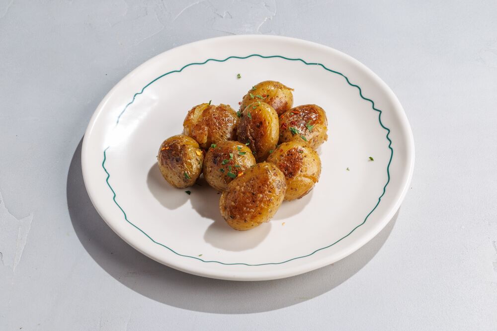  Fried mini potatoes