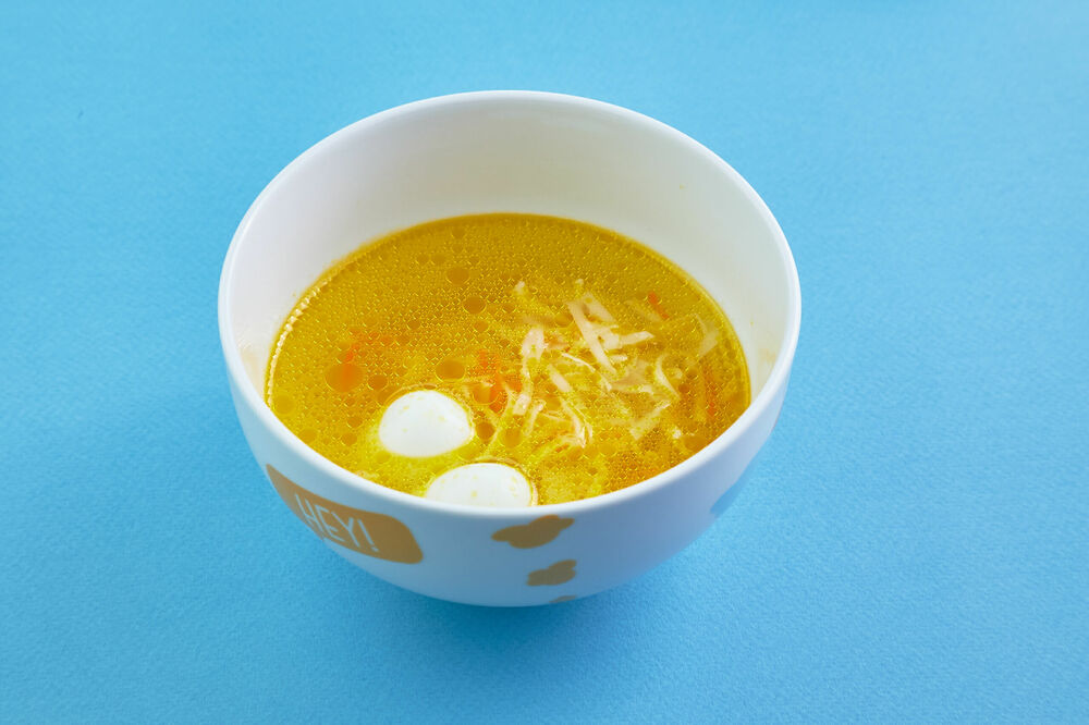Noodle soup children's menu