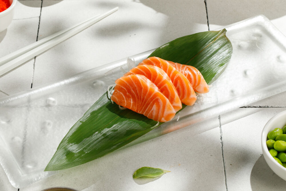 Salmon sashimi