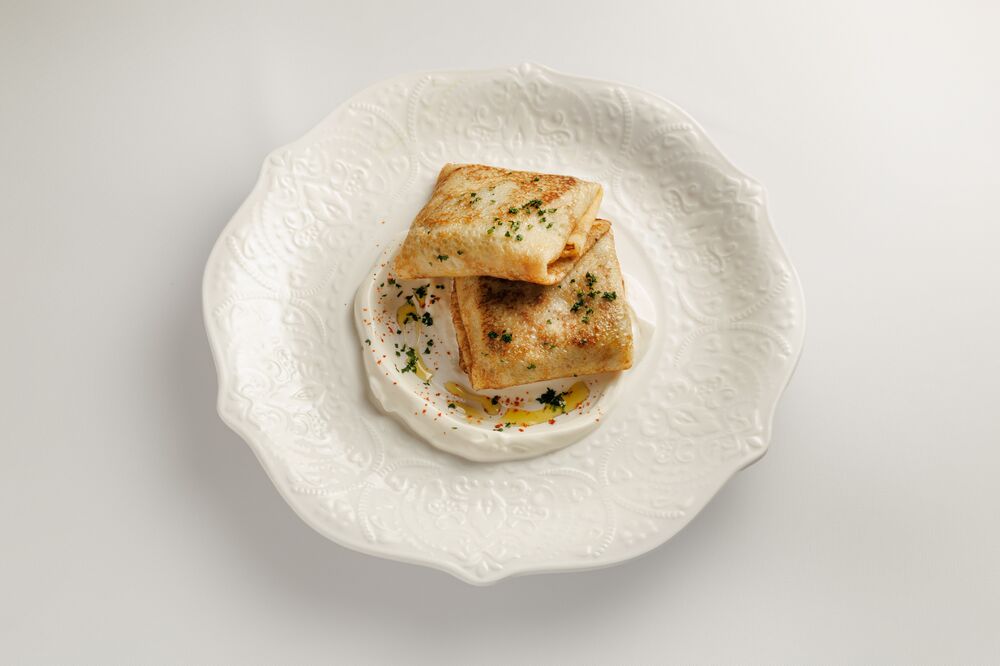 Блины с картофелем и грибами