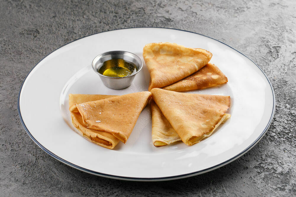 Блины с липовым медом 