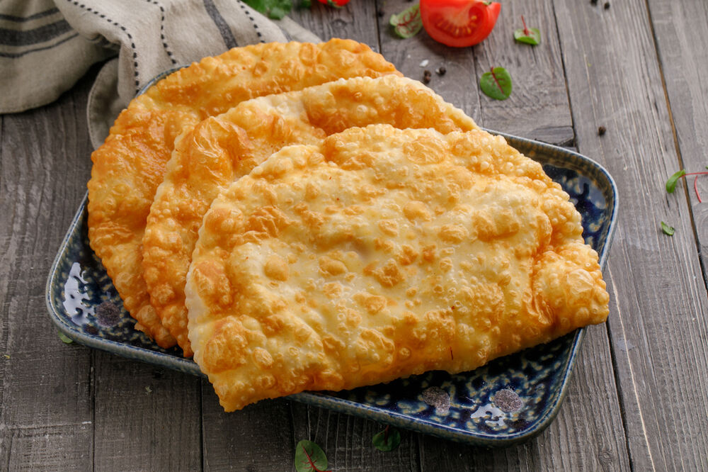 Cheburek with lamb