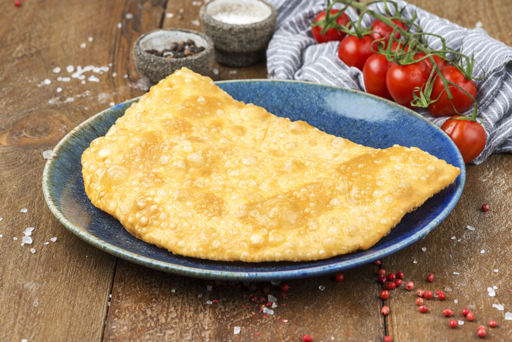 Cheburek with lamb