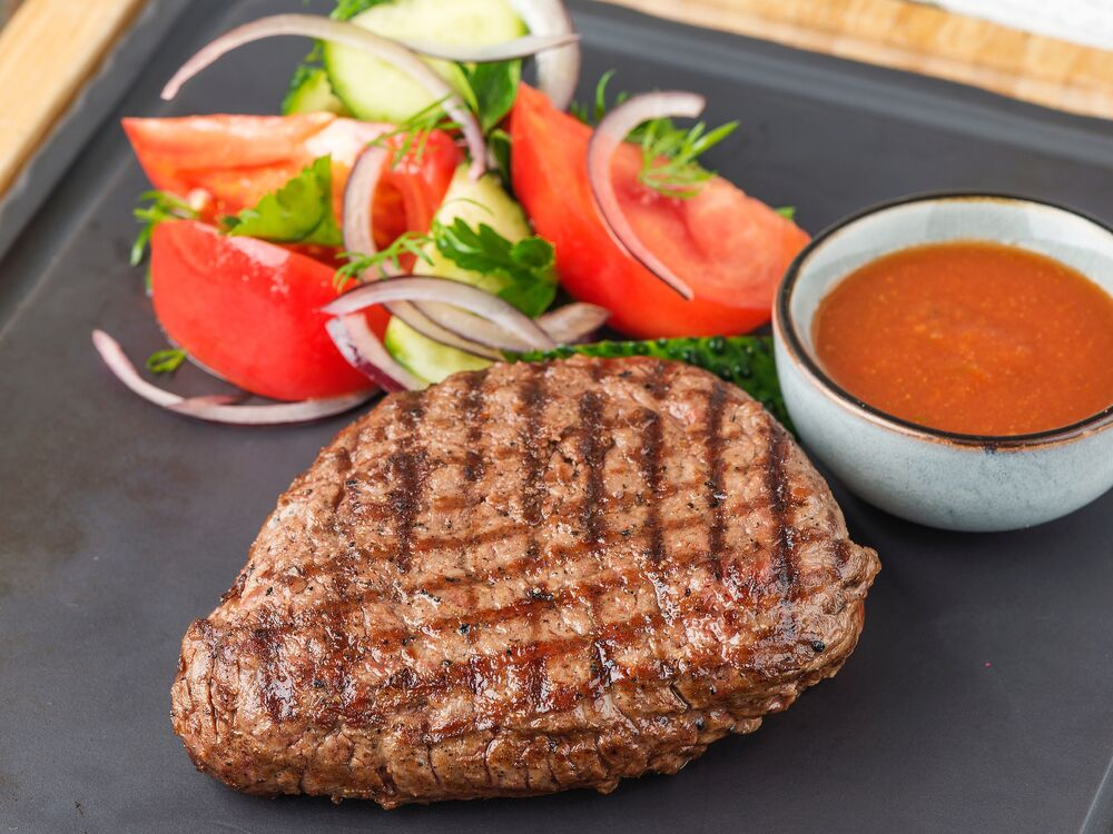 Grilled veal tenderloin