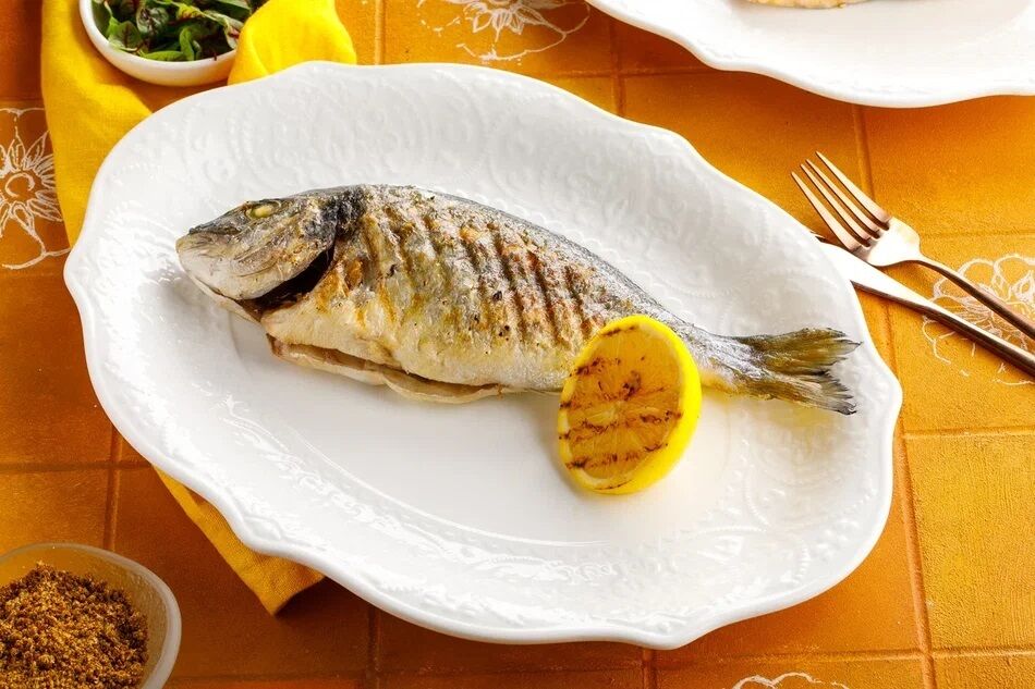 Дорадо на гриле