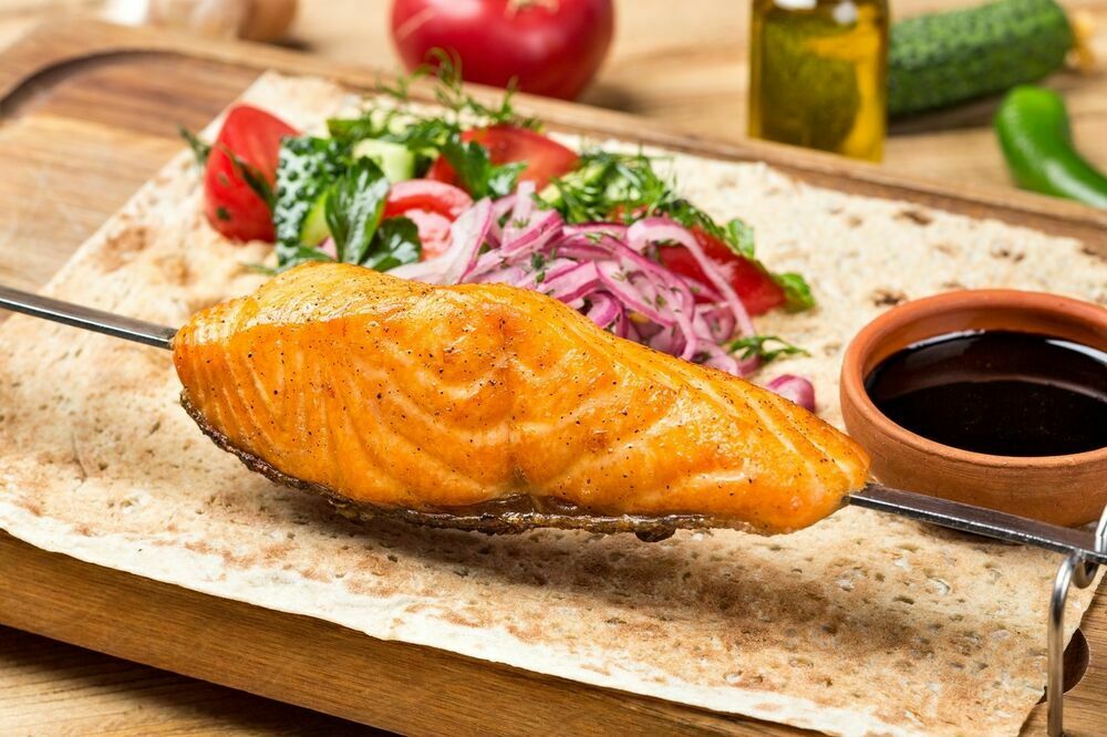 Grilled salmon