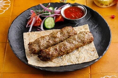 Lyulya-kebab of mutton