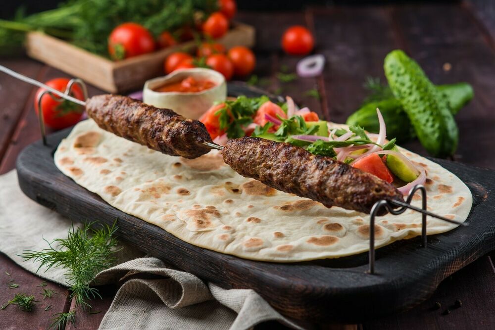 Lyulya-kebab of mutton
