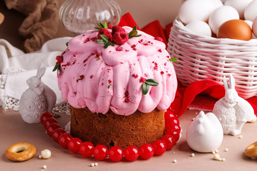 Кулич пасхальный с изюмом 600 г