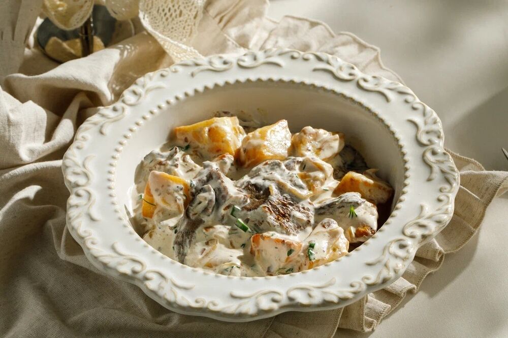 Ryzhik with potatoes