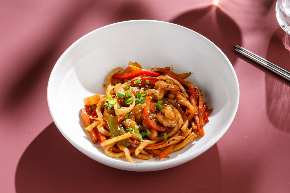 Удон с морепродуктами