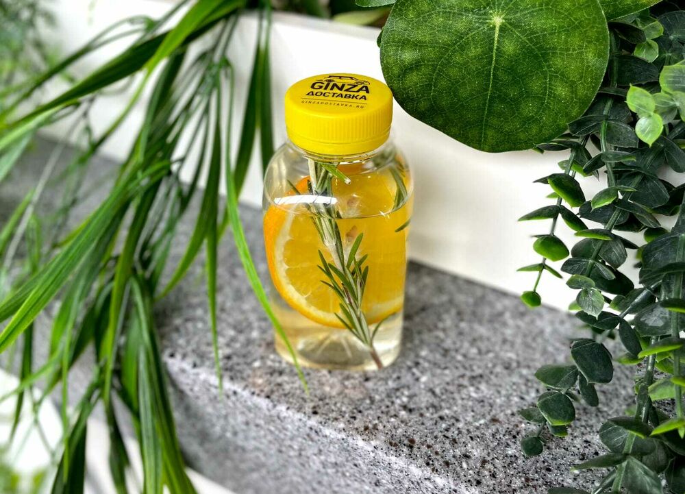 Water with orange, rosemary and ginger