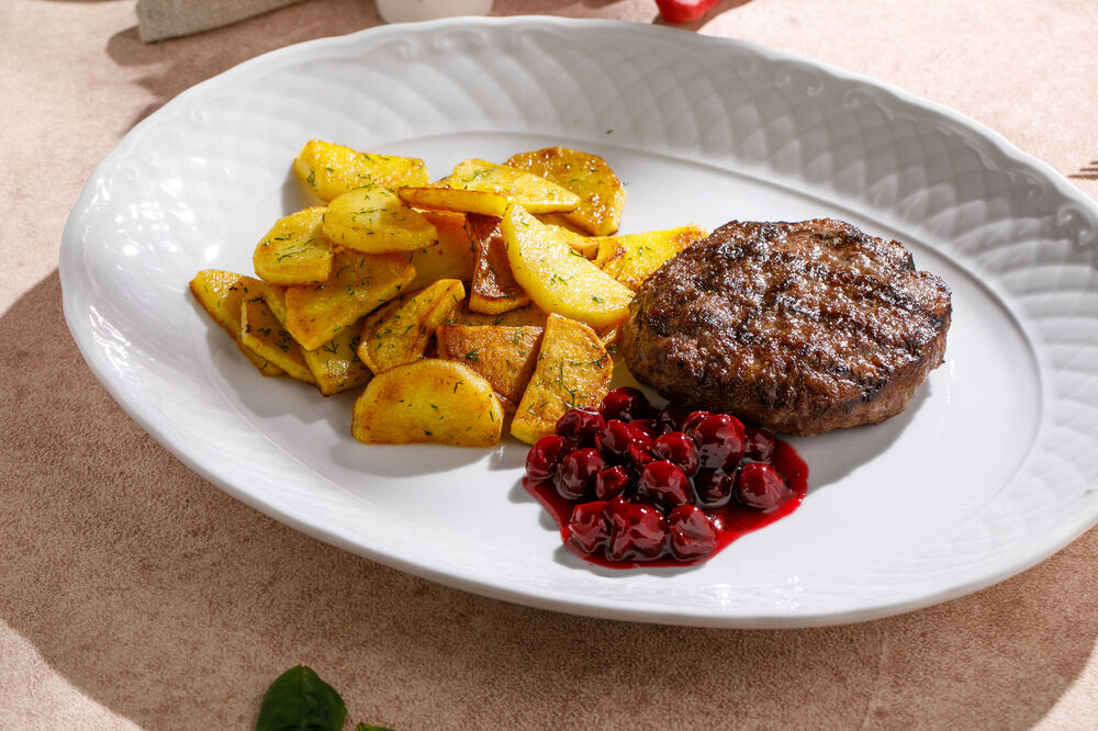 Marbled beef steak