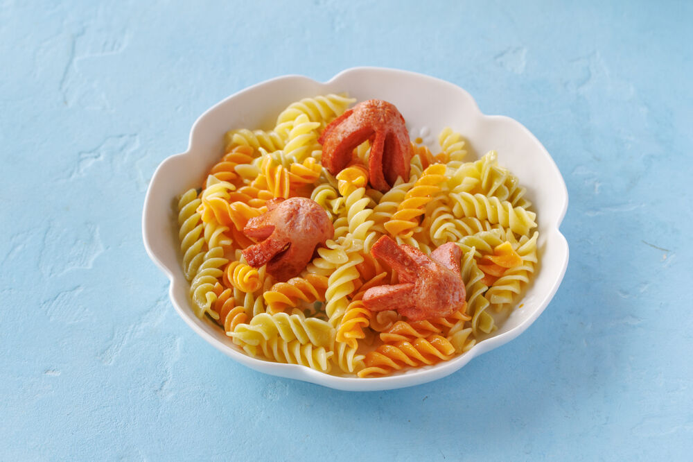 Pasta with sausages