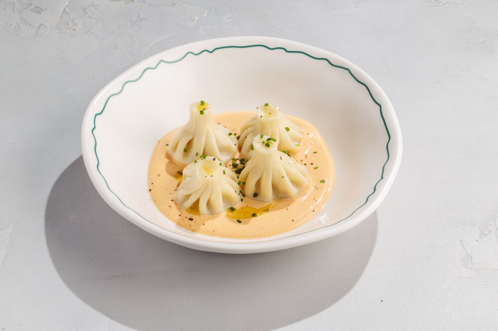 Patara khinkali in Tom Yam sauce