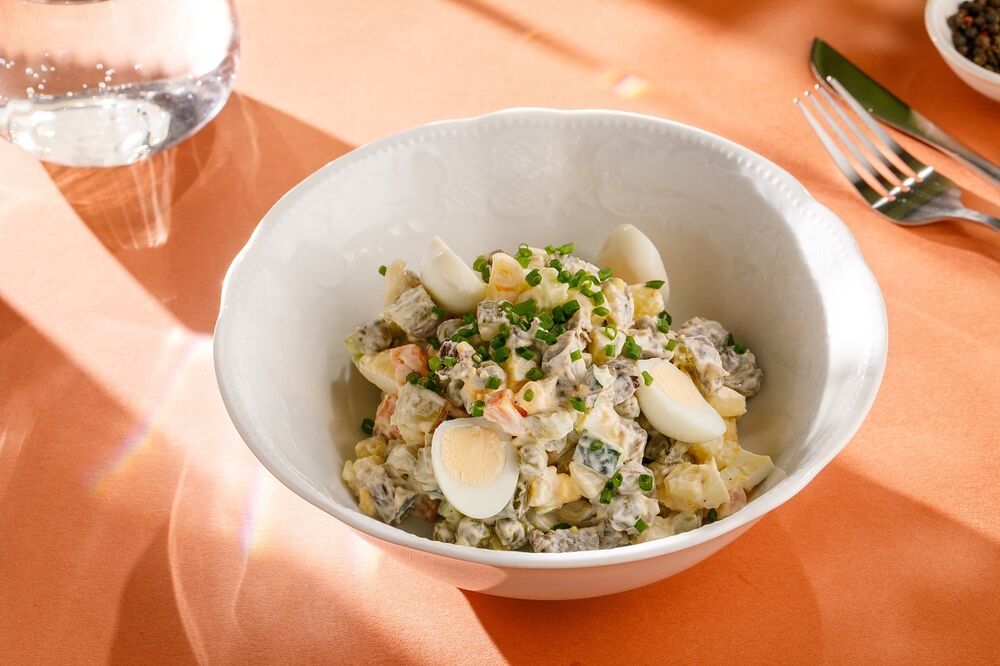  Salad "Olivier" with beef