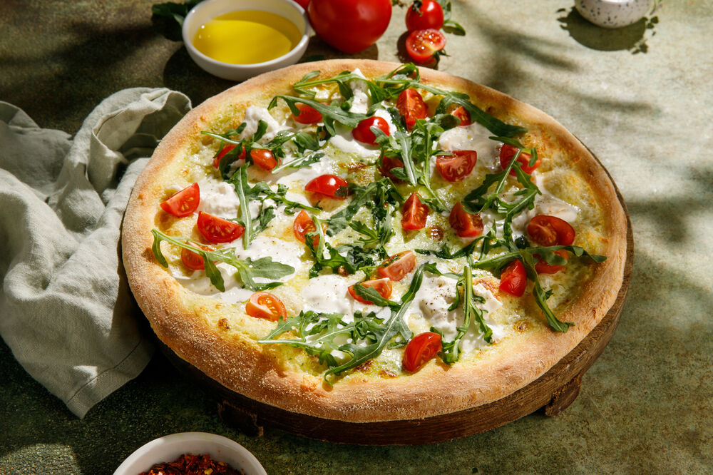 Pizza with Strachatella