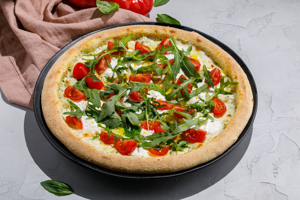 Pizza with Strachatella