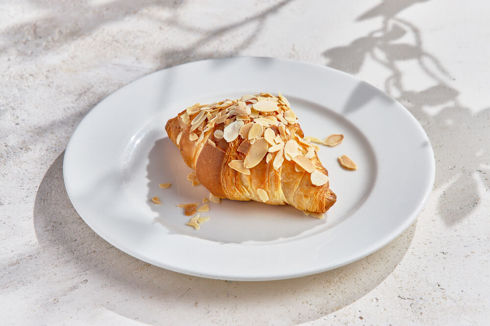 Croissant with almonds